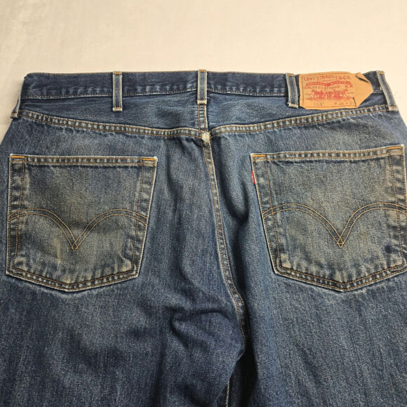 Levi's 501 XX Men's Button Fly 40x30 Blue Jeans Red Tag Mexico Distressed VTG - Picture 12 of 14